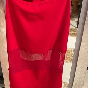 Brand new open back sexy red body suit!